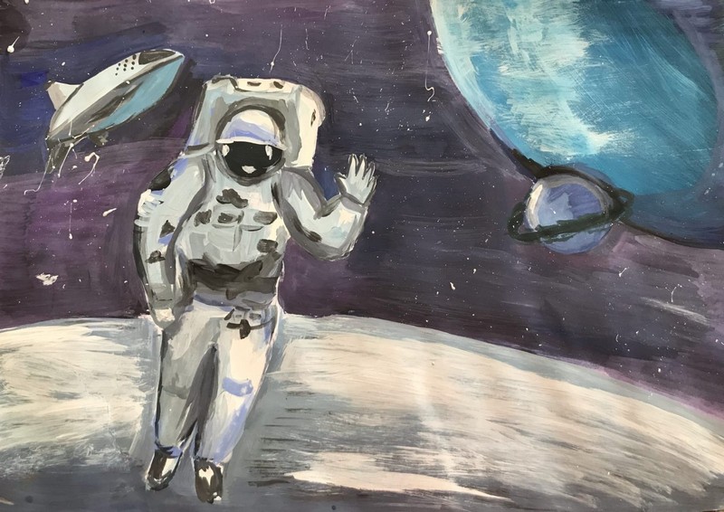 Рисунок космонавта