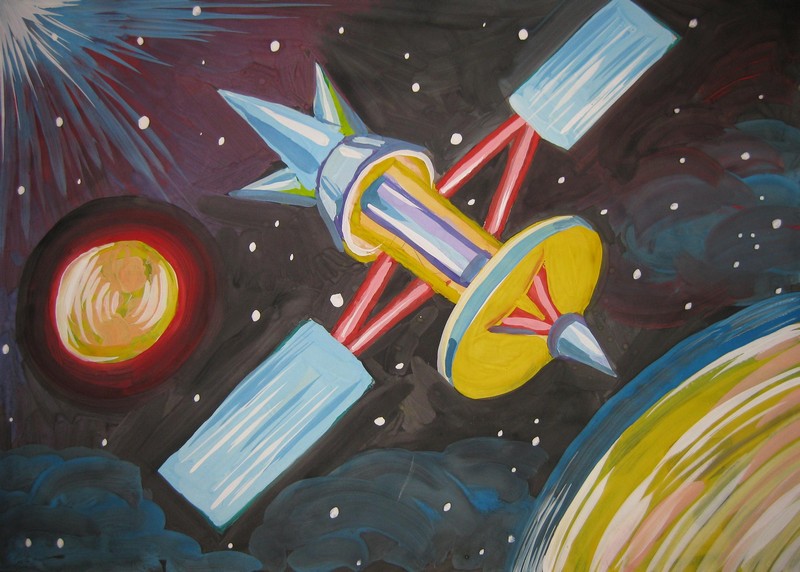 Рисунок космоса для детей